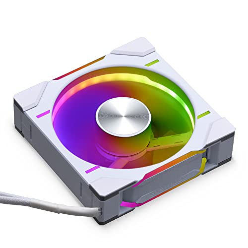 Phanteks D30 120mm ARGB PWM PC Case Fan, Daisy-Chain, White
