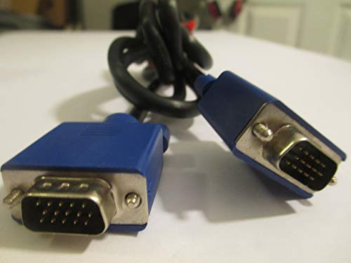 Hotron E246588 Shielded AWM 20276 30V 15-Pin Male VGA Monitor Cable - 6FT