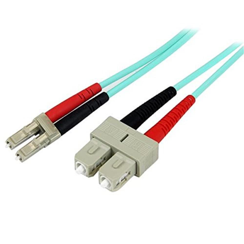 StarTech 33ft/10m OM3 Multimode Fiber, LC to SC, Duplex 100G (A50FBLCSC10)