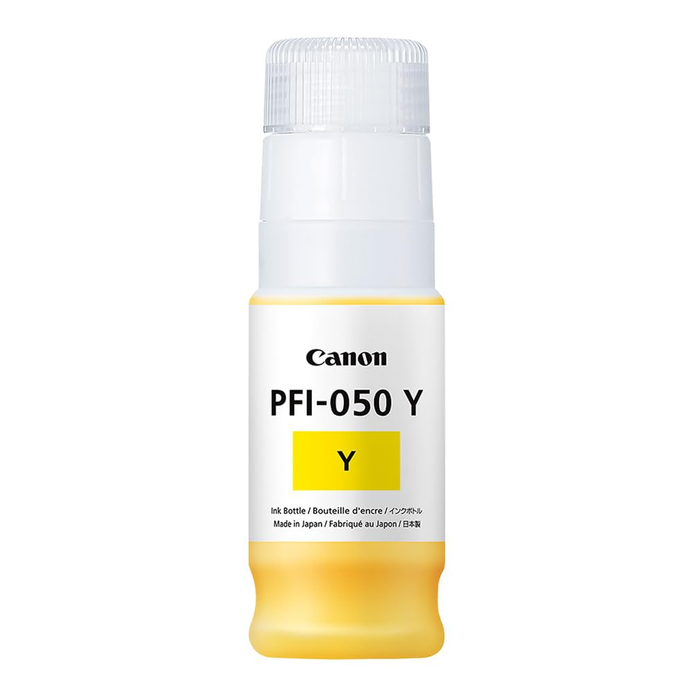 Canon Genuine PFI-050 Y Yellow Ink Cartridge, Compatible with imagePROGRAF TC-21 and TC-20 Series Printers