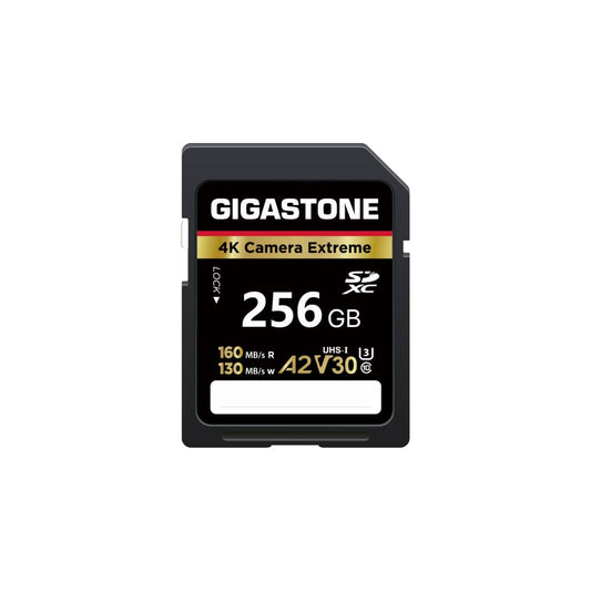 ?5-Years Data Recovery? GIGASTONE 256GB SD Card, 4K Camera Extreme, A2 V30 U3 C10 SDXC Memory Card High Speed, Compatible with Canon Kodak Olympus