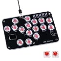DO-CAM Leverless Controller Arcade Stick R16, Arcade Stick All-Button Controller for PC/PS3/PS4/Steam/Switch, Arcade Stick Street Fight with Turbo