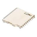 Fielect 20pcs SD Memory Card Socket Long Body PCB Mount Connector