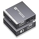 HDMI 2.0 Audio Extractor 4K 60Hz, HDMI to Optical and 3.5mm Audio Adapter for PS4/5, Fire Stick, Speakers, Headphones, Blu-ray Player