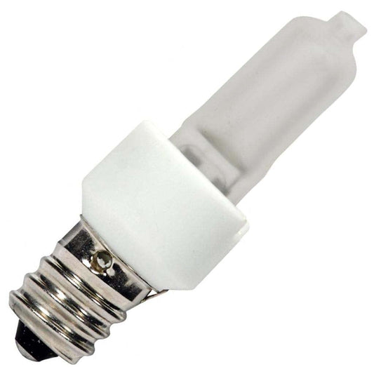 Satco S4483 Candelabra Base Halogen Light Bulb, 20 Watts, 120 Volts, 200 Lumens, T3 Shape, E12 ANSI Base, 2900 CCT (Kelvin), 360 Beam Spread, 3000