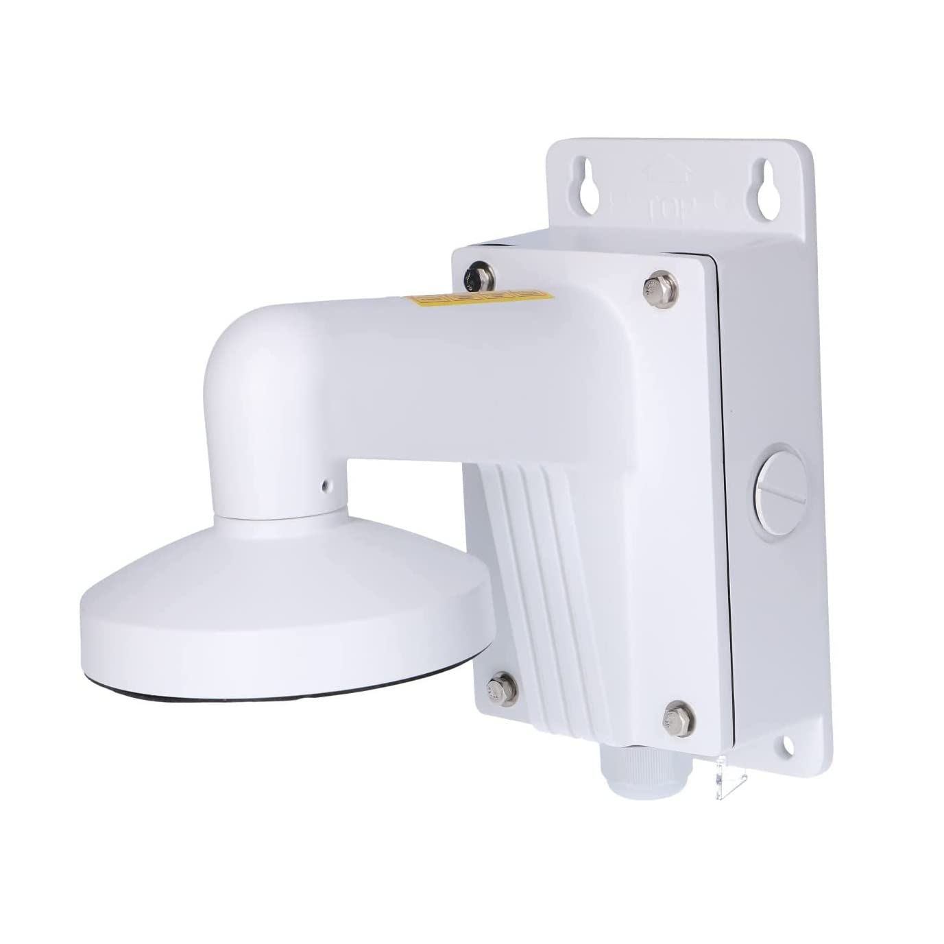 WMS WML DS-1273ZJ-140B PC140B PT6 Outdoor Indoor Wall Mount Bracket with Base Fit for The Hik-Compatible Dome Camera, White, Pack of 1