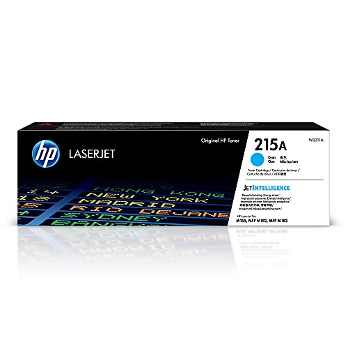 HP 215A Cyan Toner Cartridge Printers | Works with Color LaserJet Pro M155, Color LaserJet Pro MFP M182, M183 Series | W2311A