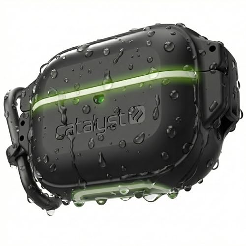 Catalyst for AirPods Pro 2nd/1st Gen Case with Secured Latch & Carabiner, IP68 Waterproof 330Ft and Military-Grade Drop Proof Total Protection Case
