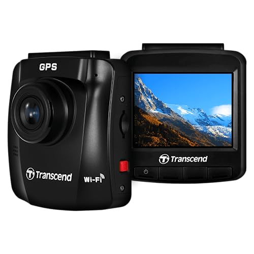 Transcend DrivePro 250 64GB Dashcam, 2.4" LCD, G-Sensor, Wi-Fi, GPS