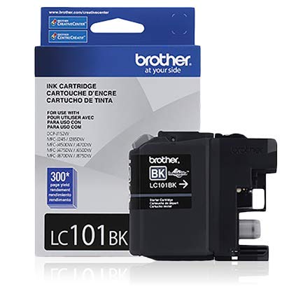 Brother LC101BK OEM Ink - DCPJ152W MFCJ245 J285DW J450DW J470DW J475DW J650DW J870DW J875DW Black Ink (300 Yield) OEM