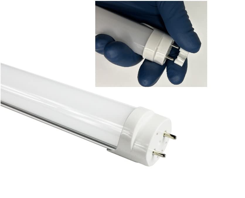 Fulight Flicker-Free Type B T8 LED Tube Light, 2FT, Warm 3000K, 85-265V AC