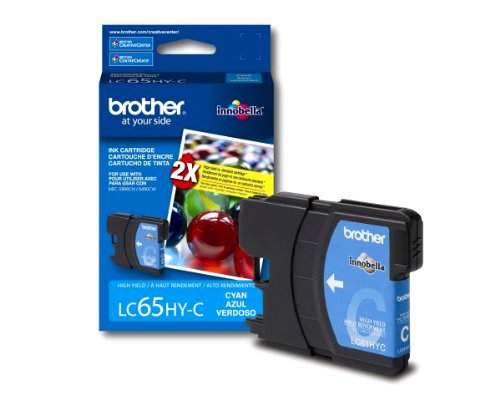 Brother LC65HYC OEM Ink - MFC 5890CN 5895CW 6490CW 6890 CDW High Yield Cyan Ink (750 Yield) OEM