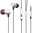 Wired Earphones Hi-Fi Sound Headphones Handsfree Mic for Moto G5S Plus, Headset Metal Earbuds in-Ear Earpieces Microphone Compatible with Motorola…