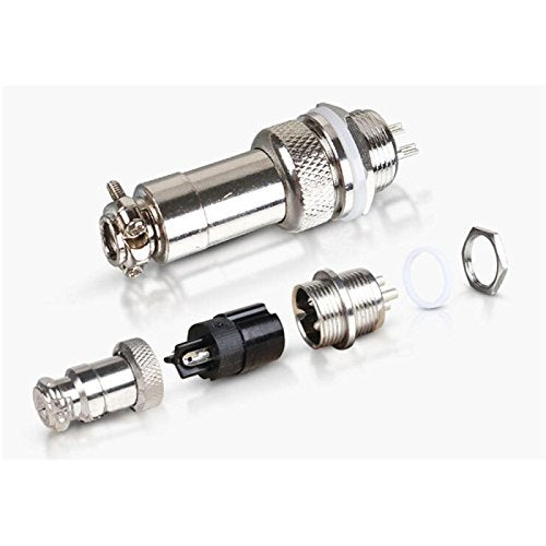 Ximimark 10 Pairs 12mm Thread 4 Pins Male Female Panel Metal Aviation Wire Connector