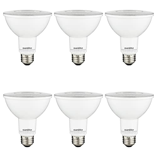 Sunlite LED PAR30 Long Neck Recessed Light Bulb, 9 Watt, (75W EQ), 850 Lm, Medium E26 Base, Dimmable, ETL Listed, 35 Degrees Beam Angle, 5000K