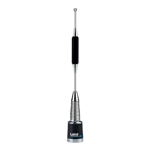 Laird Technologies 450-470 MHz 5dB 5/8 Wave Antenna with Spring - Chrome
