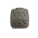 Projex FA-357AE/01PRJ Adapter Grounded 6 outlets Brown