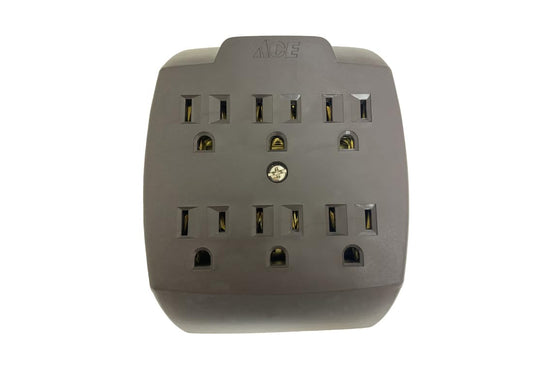 Projex FA-357AE/01PRJ Adapter Grounded 6 outlets Brown