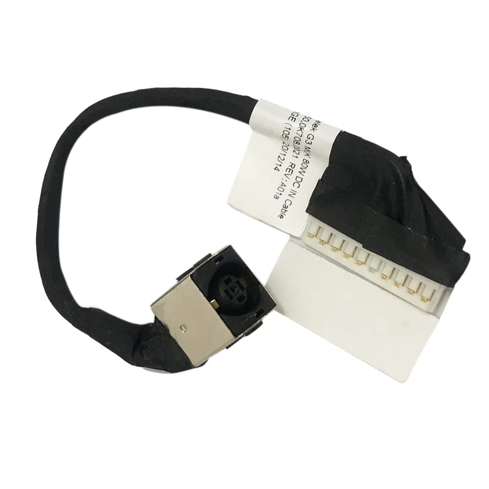 Zahara DC Power Jack Cable Connector Selek G3 MLK 80W Replacement for DELL G3 3500 3590 G5 5500 SE 5505 P89F 0PRV65 00HT24 450.0K708.0021