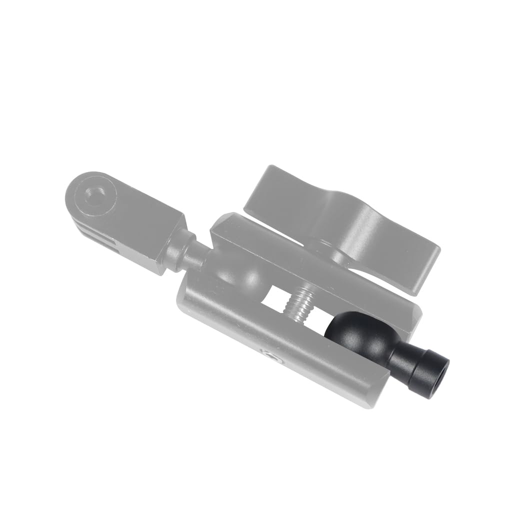 NovelGoal Aluminum 17MM Ball Head Mount 1/4" Screw Male/Female Adapter for Action Camera Phone Stand GPS Holder Bracket