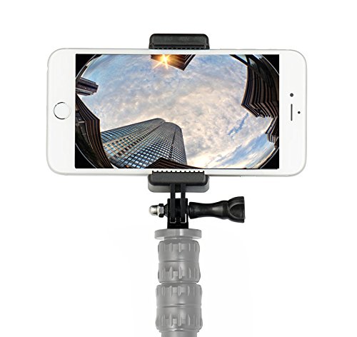 Octo Mount | Universal Smartphone Holder w/GoPro Style Mount Attachment, Tripod Adapter & Screw Adapter for Any Phone. Connect Your Smartphone to Any