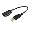 cablecc USB 3.0 to 7+6 13pin Slimline Sata Adapter Cable for Laptop Cd DVD ROM Optical Drive