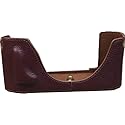 M240 Case, BolinUS Handmade Genuine Real Leather Half Camera Case Bag Cover for Leica M240 Hand Strap (Coffee)
