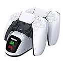 NexiGo Enhanced PS5 Controller Charger, Dual Charing Station with LED Indicator, High Speed, Fast Charging Dock for PlayStation 5 DualSense
