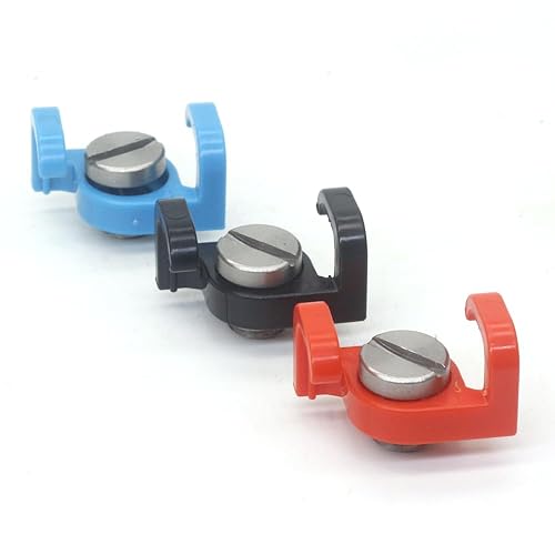 SZJELEN Cable Clamp Wire Clip with 3/8 Screw ARRI RED Camera Power Cable Clamp for Fixed Camera Cable (A red one)