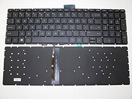 New Laptop Backlit Keyboard (Without Frame) Replacement for HP Pavilion 17-g 17-g000 17-g100 17-g126ds 17-g127cl 17-g127cy 17-g128cy, US Layout Black