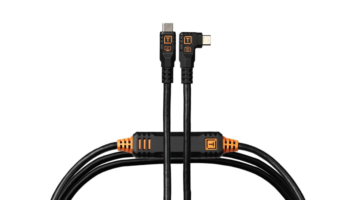 TetherPro Optima 10Gbps Gen 2 USB-C, 15' (4.6m), Straight to Right
