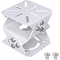 Heavy Duty 3-Axis Adjustable Security Camera Wall/Ceiling Mount Bracket - Universal Joint, 2-Layer Iron Construction, Indoor/Outdoor Use