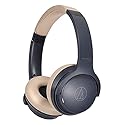 Audio-Technica ATH-S220BTNBG Wireless On Ear Headphones, Navy/Beige