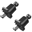 ydzqdxzz 2Pcs Black Universal Air Vent Clip for Car Phone Mount Cellphone Holder Vent Grip W Joint Ball Dia- for Most Car Bracket Universal Air Vent