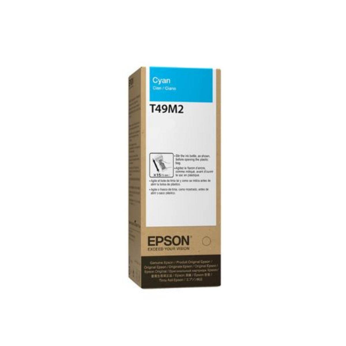 Epson T49M UtlraChrome Dye Sub Ink, Cyan, 140ml