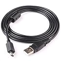 JNSupplier USB DC Battery Charger + Data Sync Cable Cord for Olympus Camera SH-1 SH-2 FE-5030 TG-4 SP-100EE