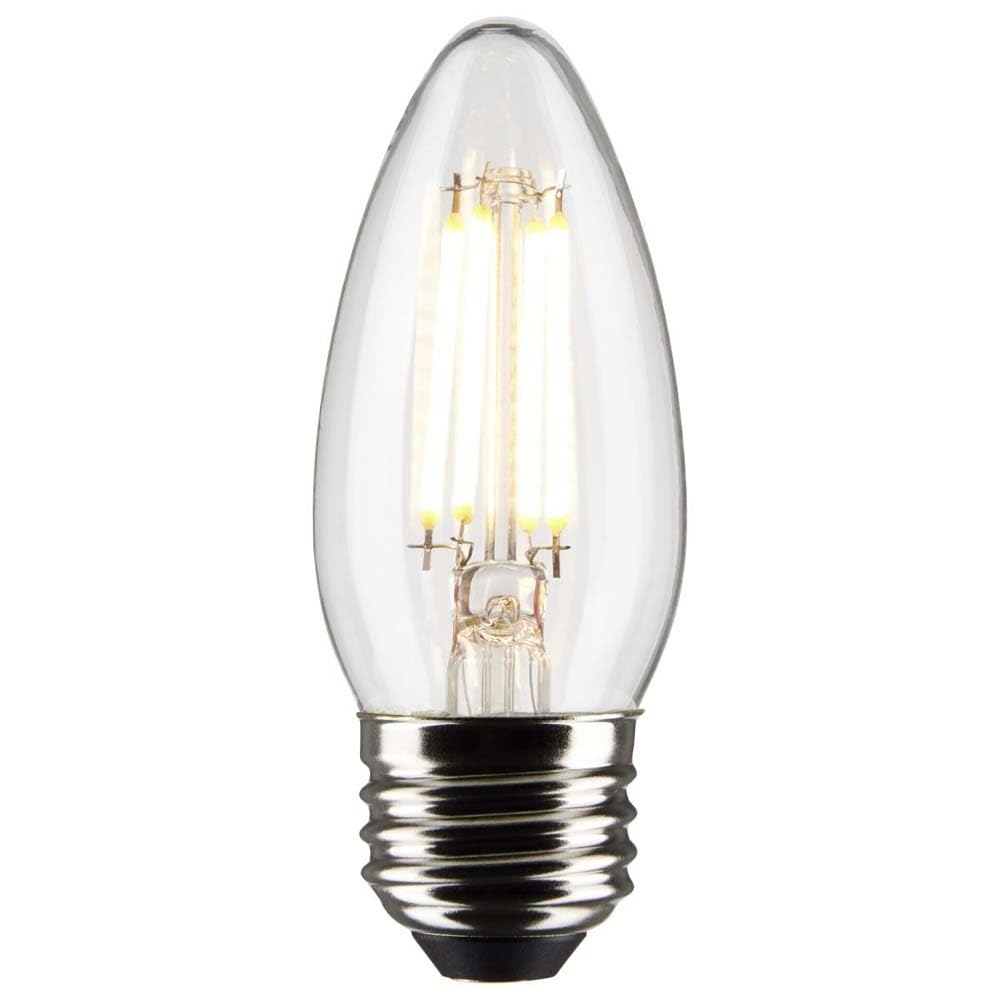 Satco 6Pk 4w B11 LED 2700K Medium Base Dimmable - 40w equiv
