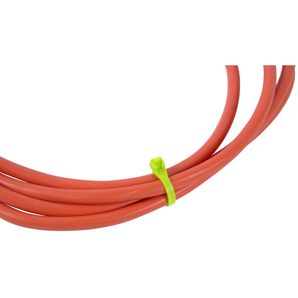 Fluorescent Cable Ties, Nylon, 8-in., 100-Pk.