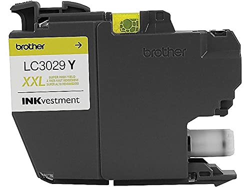 Brother LC3029Y Super High Yield Yellow Ink Cartridge, 1 Count (Pack of 1)