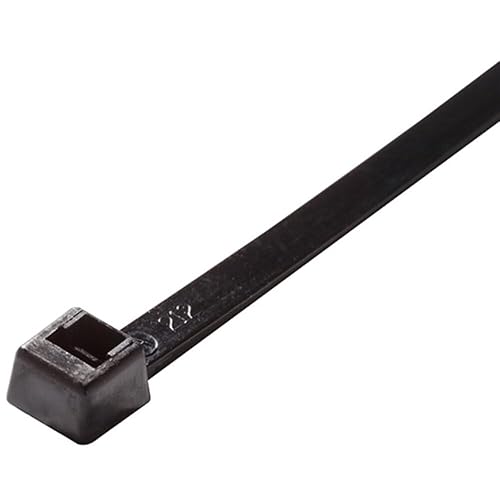 Standard Cable Ties 50 Pound 11 Inch UV Black 100 Count Made in USA