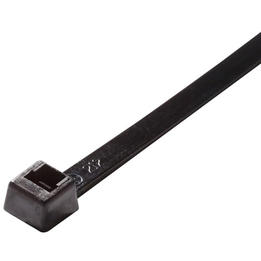 Standard Cable Ties 50 Pound 11 Inch UV Black 100 Count Made in USA