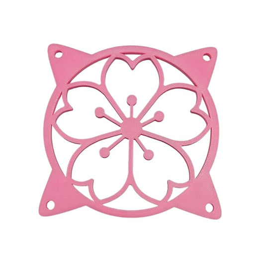 SplashNColor 120mm Sakura Fan Grill Decorative Cover, Super Cute Functional Cherry Blossom Cooling PC Fan Cover Protector for Computer Rig, Sakura PC