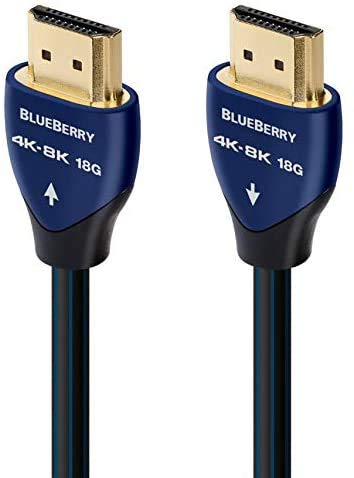 AudioQuest Blueberry 4K-8K 18Gbps 0.75m (2.4ft.) HDMI Cables (2-Pack)