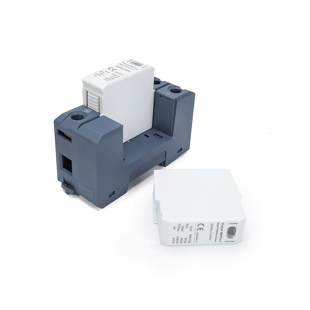 Good BNTai DC Surge Protector, 40KA 1000VDC Voltage Surge Protective Device Protection Device DIN Rail Mount Lighting Protection (BSP9-C40PV 2P 40KA