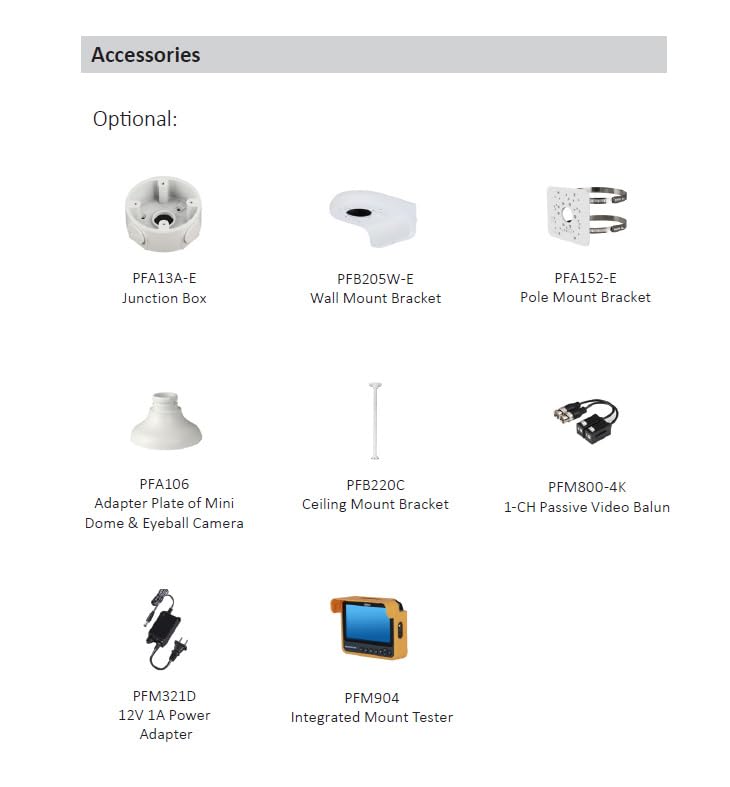 Diamond 5MP HD Analog Security Camera Full Color 5MP @25FPS Fixed Turret 2.8mm Smart Dual Light White LED (40 Meters) Built in mic DWDR 12VDC