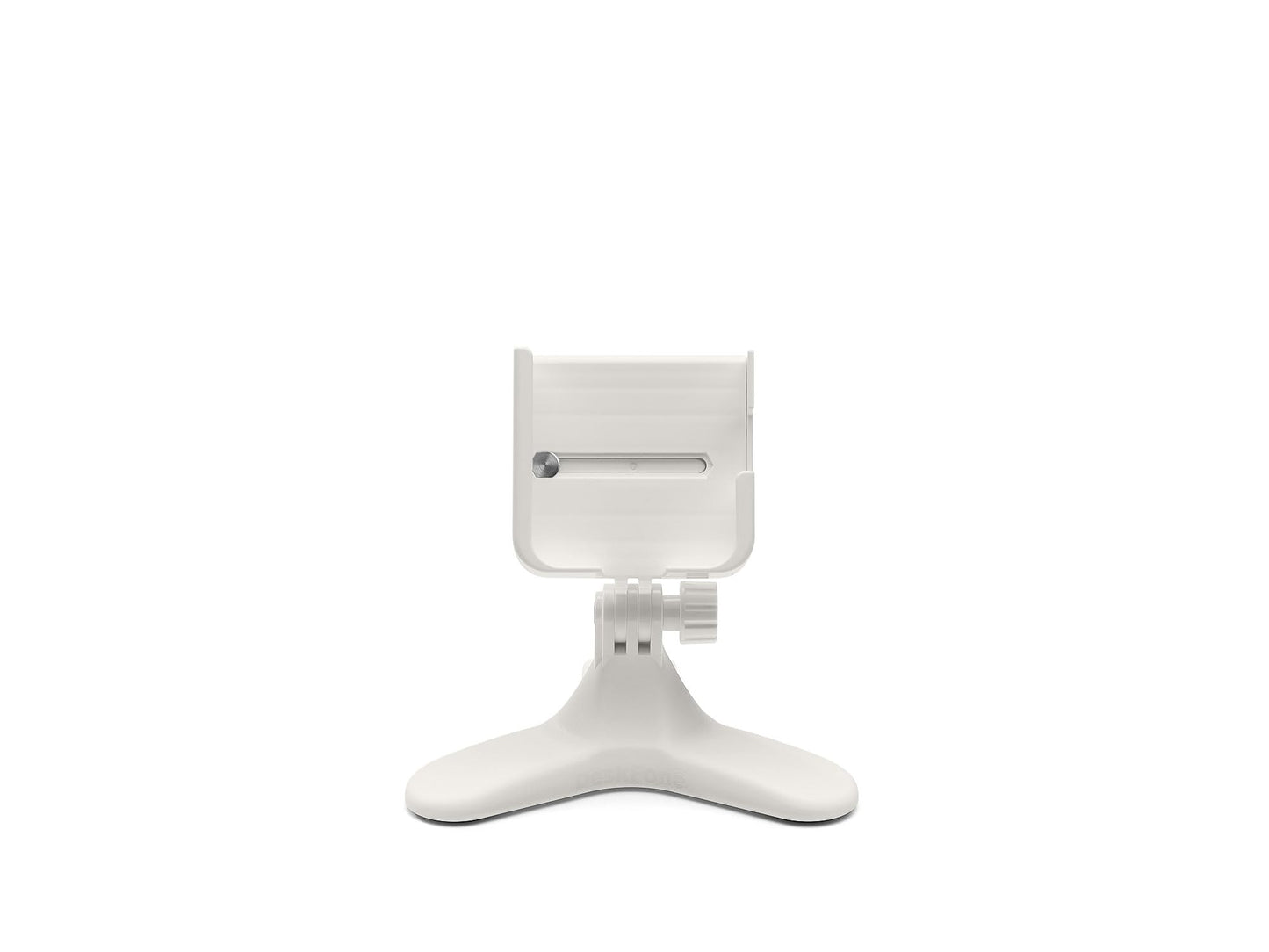 WeatherTech DeskFone Two View in White - Adjustable, Universal Cell Phone Holder Mount Stand for Desk, Counter, Table - Tripod Design for iPhone