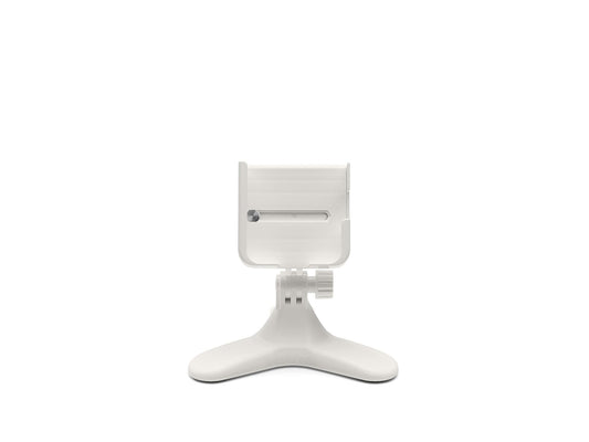WeatherTech DeskFone Two View in White - Adjustable, Universal Cell Phone Holder Mount Stand for Desk, Counter, Table - Tripod Design for iPhone