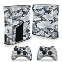 MightySkins Glossy Glitter Skin for Xbox 360 S Console - Gray Camouflage | Protective, Durable High-Gloss Glitter Finish | Easy to Apply, Remove,