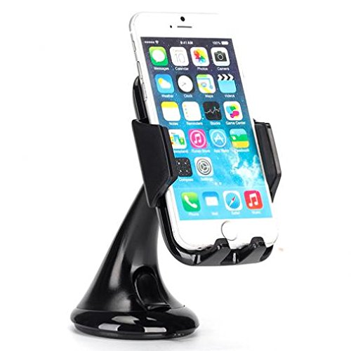 Premium Car Mount Holder Windshield Dash Cradle Stand Window Glass Swivel Dock Strong Suction for Simple Mobile Samsung Galaxy J3 Luna Pro - Simple