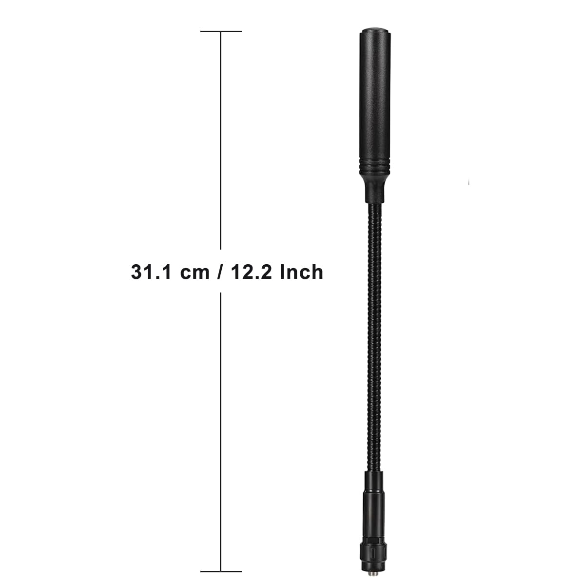 CENMIGO Radio Antenna: Handheld Two-Way Radio SMA Female Flexible Antenna, Dual-Band (VHF/UHF: 136-174MHz / 400-470MHz), 12.2 Inches in Length(1 Pack)